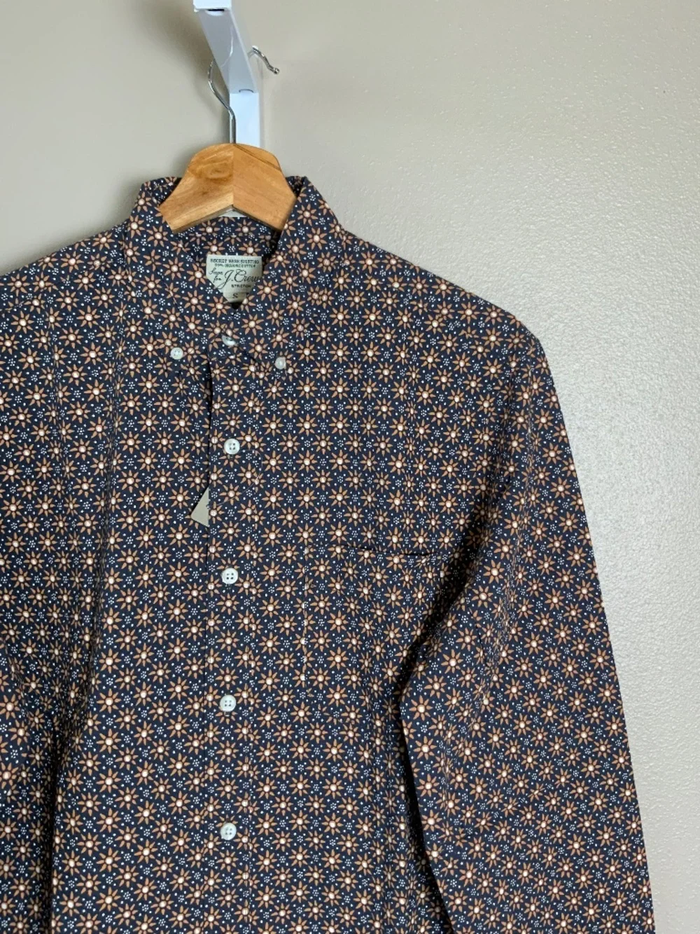 J. Crew Slim Stretch Secret Wash Cotton Poplin Button Down Shirt